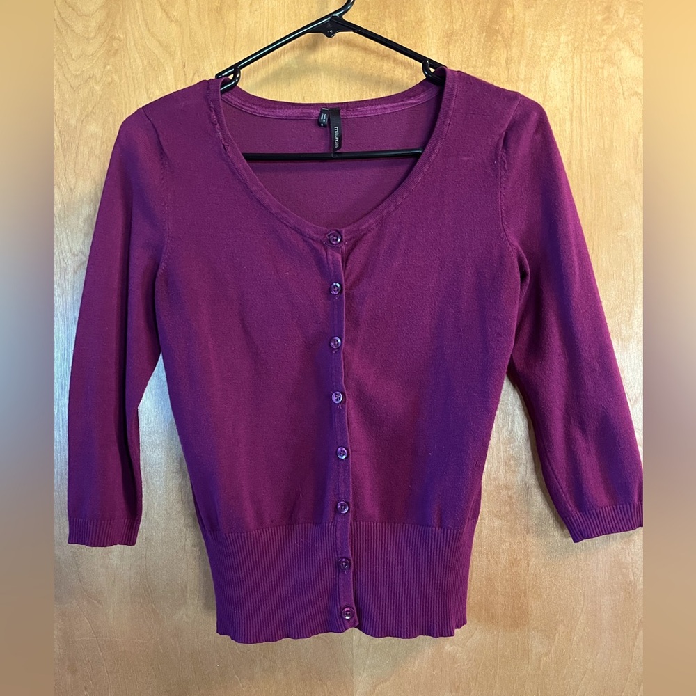 Maurices 3/4 sleeve button down sweater